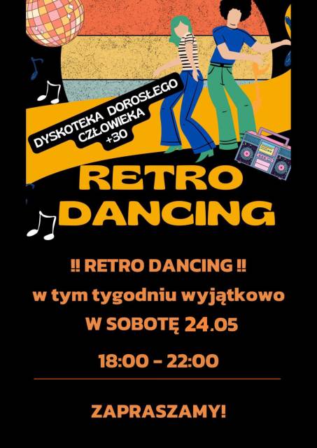 RETRO DANCING - SOBOTA - SALA BANKIETOWA KASTEL