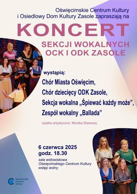 Koncert zespołów wokalnych OCK i ODK Zasole