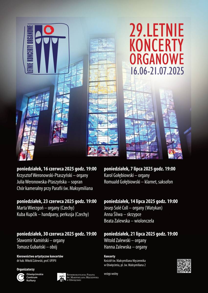 29. Letnie Koncerty Organowe – Marta Wierzgoń – organy (Czechy)  Kuba Kupčík – handpany, perkusja (Czechy)
