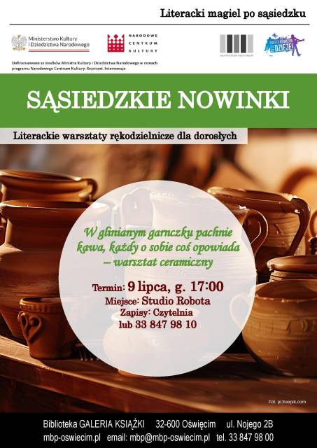 W glinianym garnczku pachnie kawa, każdy o sobie coś opowiada