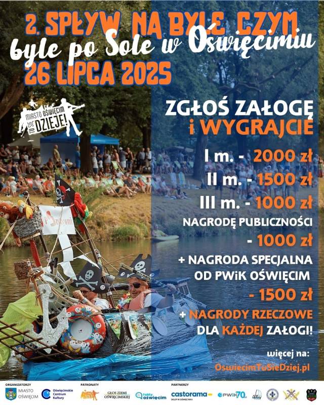 Spływ na byle czym - byle po Sole w Oświęcimiu